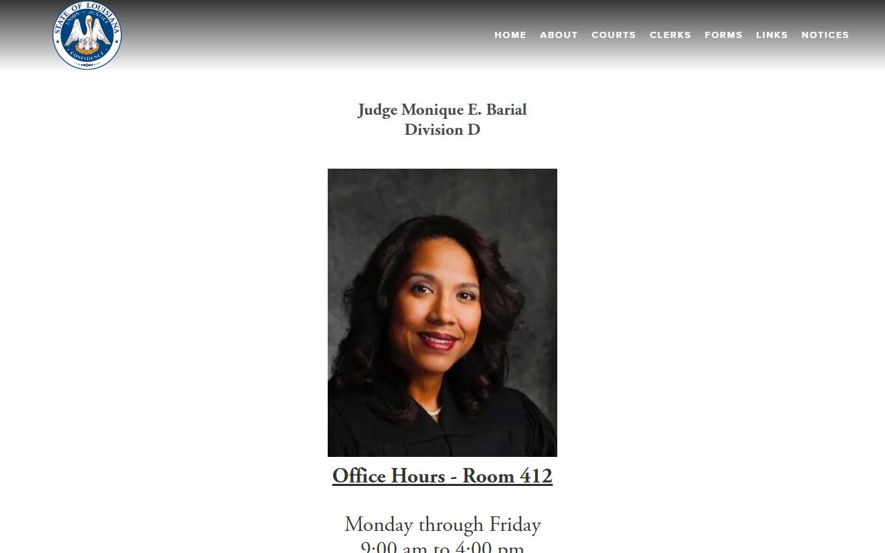 Orleans Parish court dockets Civil District Court Division D procedures